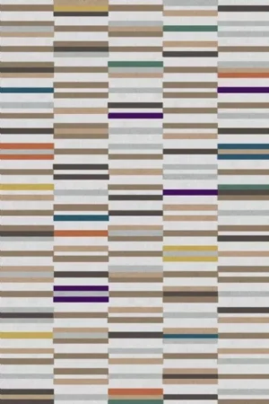 Tapete Listrado Anni nas Cores: Areia, Chocolate, Roxo, Cinza Claro,  Mostarda, Azeitona, Petróleo, Telha, Marrom e Café com Leite.