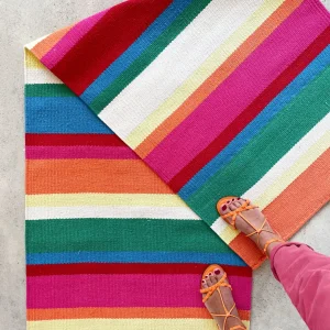 Tapete Passadeira Colorido em Cores: Verde bandeira, Amarelo , Laranja, Rose, Azul Turquesa, Areia, Vermelho