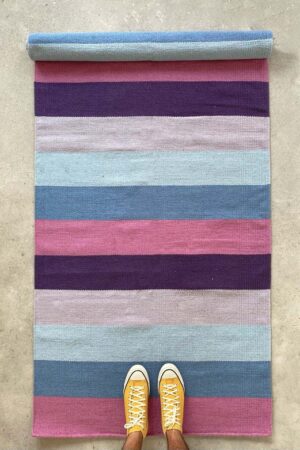 Tapete passadeira Marlene. Cores: Rose, Lilás, Celeste, Azul Bebê e Roxo