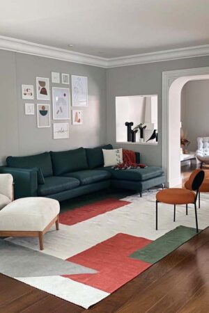 Tapete com formas geométricas para sala l Koord Tapeçaria