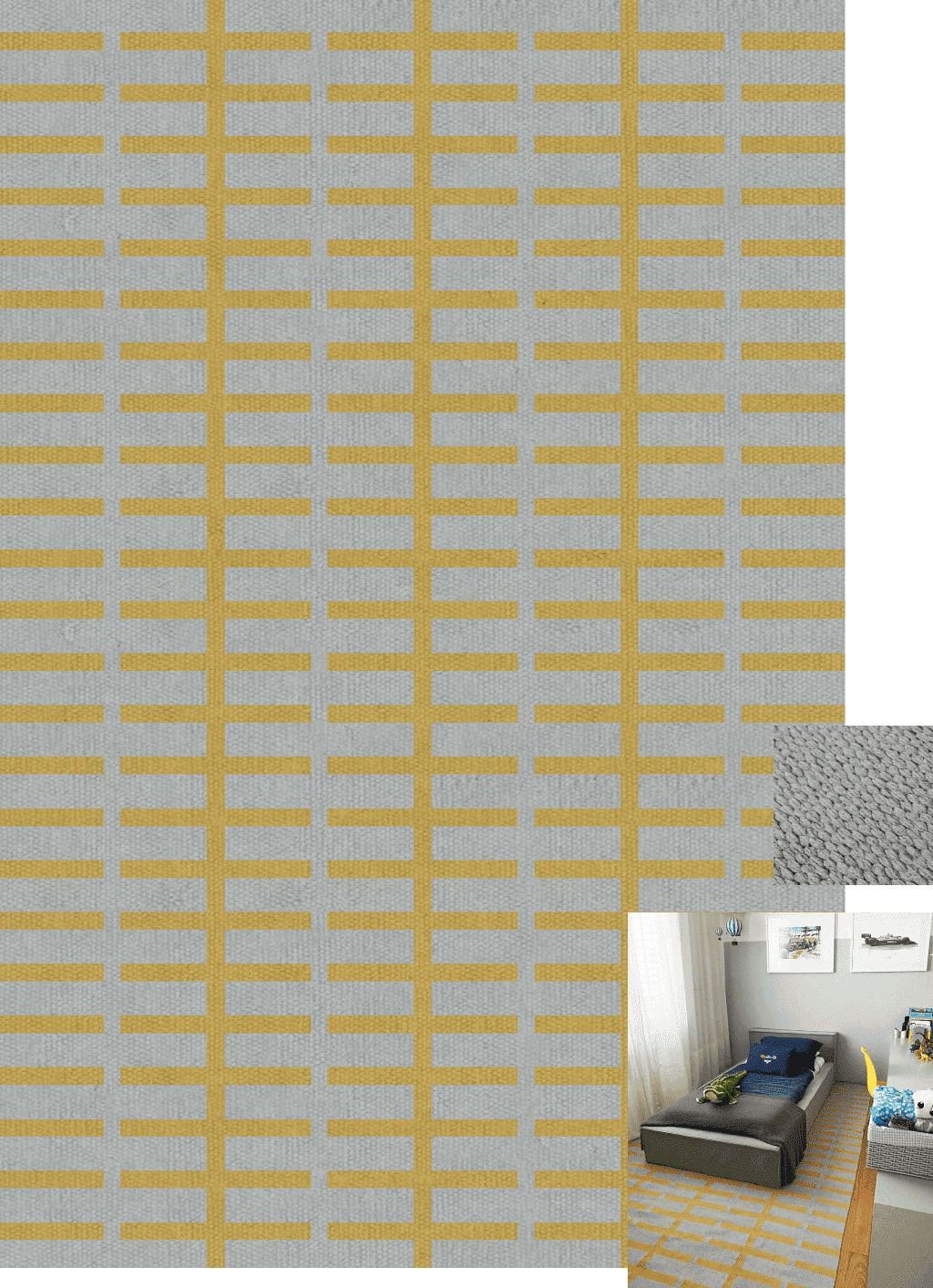 Tapete artesanal para sala Amarelo e areia. Mod Agnes l Koord Tapeçaria Tapete artesanal para sala Amarelo e areia. Mod Agnes com padrão geométrico, que possibilita misturar cores l Koord Tapeçaria.