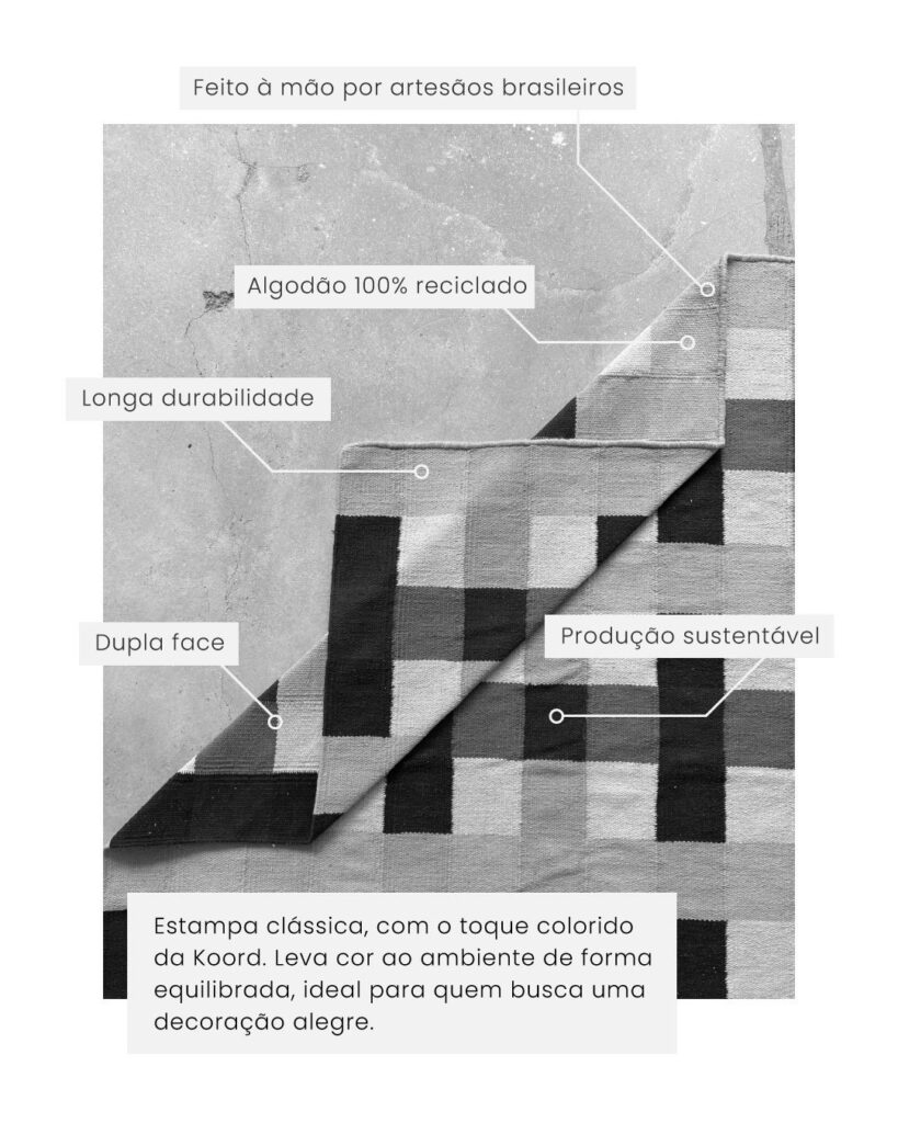 detalhes tapete artesanal Geraldo l Koord Tapeçaria