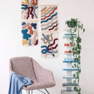 Tapeçaria de Parede - Quadro feito à mão- 35 x 50 cm- Costa modelo 3