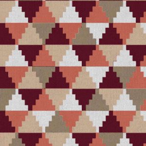 Tapete quadrado com forma triangular