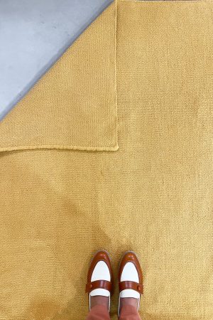 Tapete Liso amarelo Mostarda l Koord tapeçaria