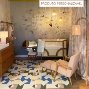 Tapete Ameise Personalizável geométrico feito à mão, 100% algodão reciclado