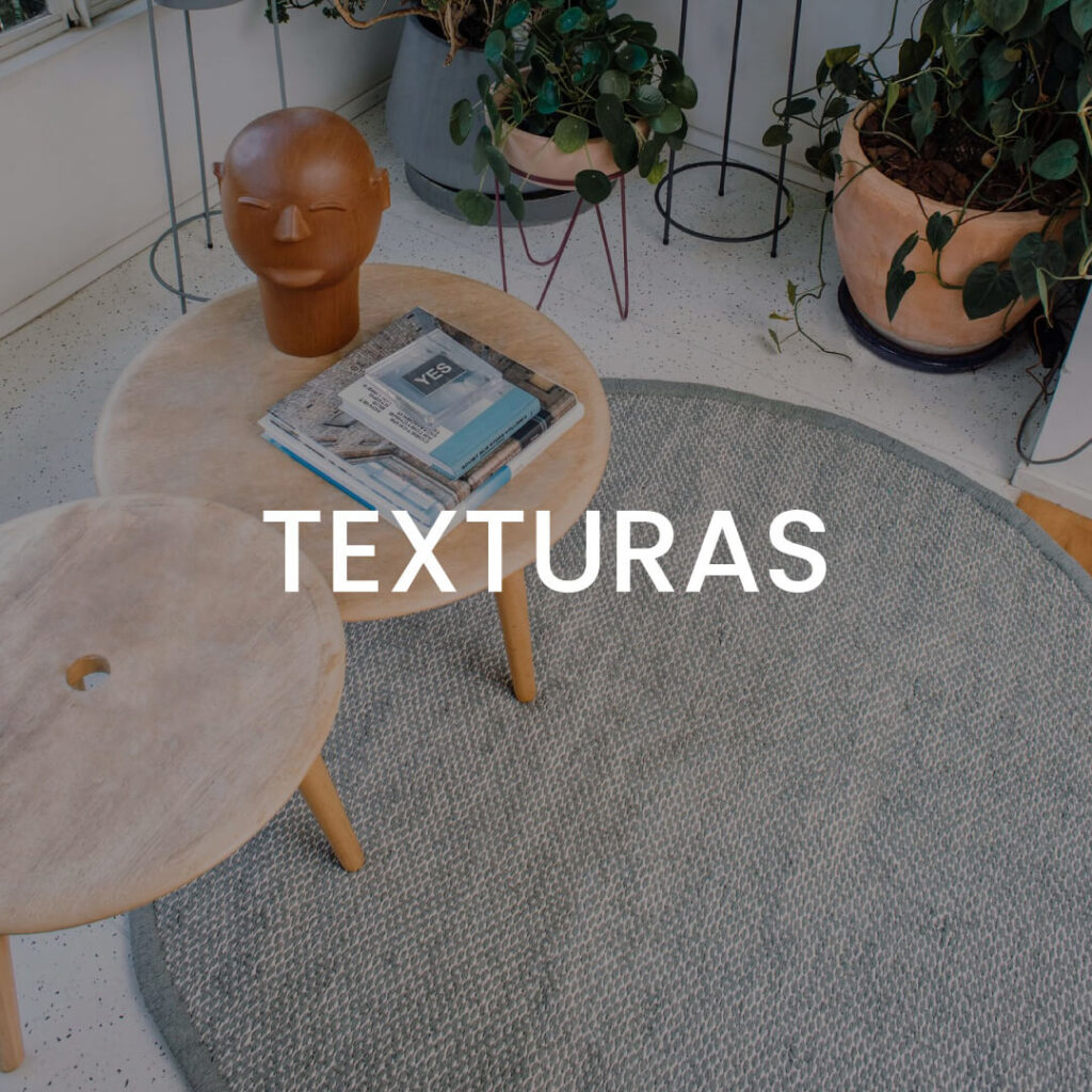 tapete redondo com texturas l Koord Tapeçaria