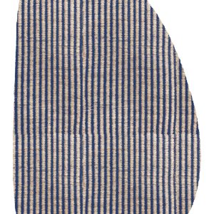 Tapete artesanal com formas orgânicas Azul Marinho l Koord Tapeçaria