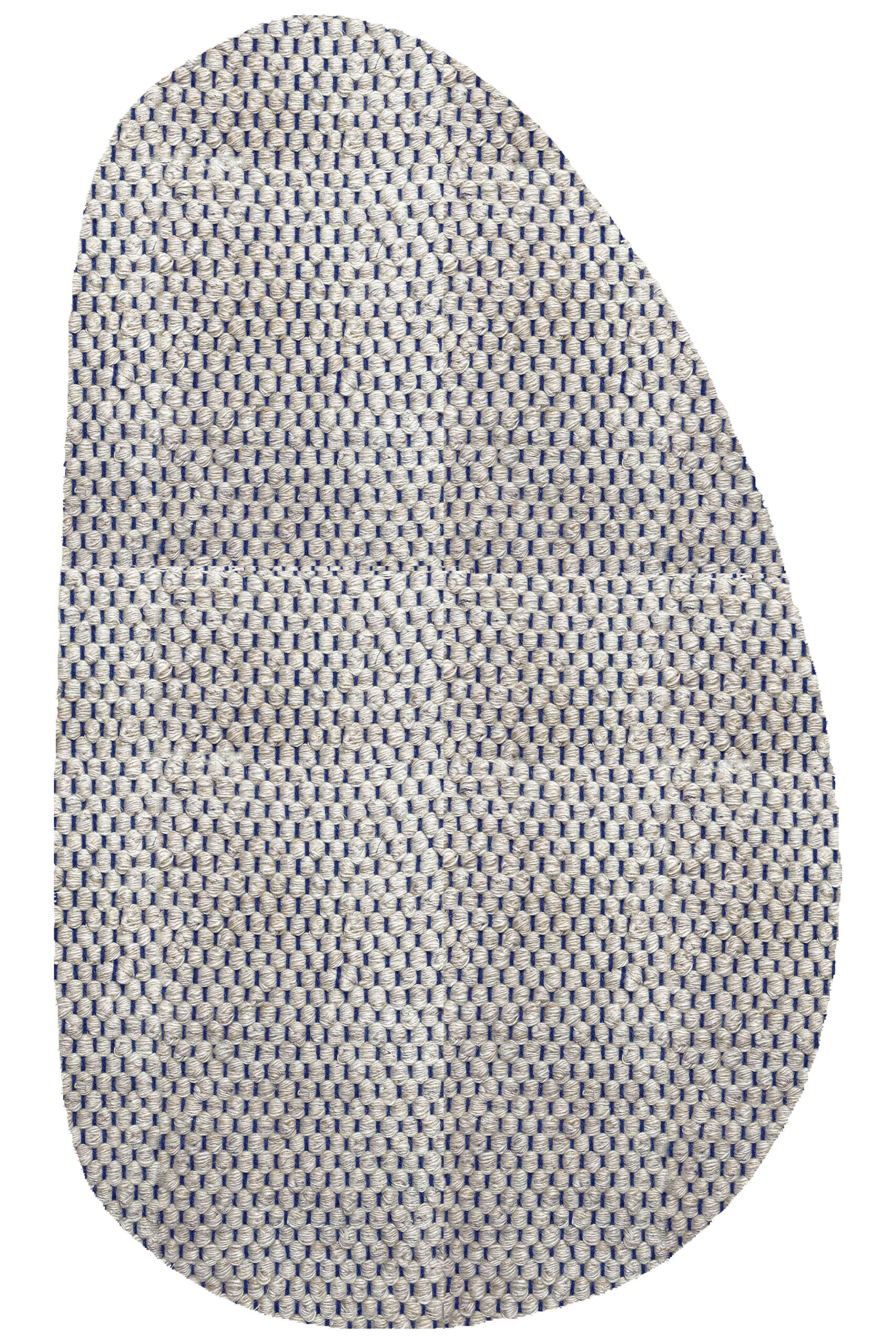 Tapete Organico 1 Entrelaco bege e marinho Tapete Organico 1 Entrelaco bege e azul marinho