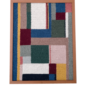 quadro artesanal gunta 30 x40 bordado à mão