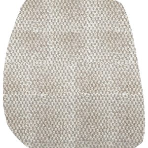 Tapete Organico 2 Entrelado bege e café com leite l Koord Tapeçaria