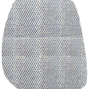 Tapete Organico 2 Entrelado bege e azul celeste l Koord Tapeçaria