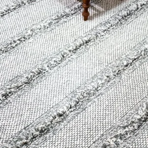 Tapete TATO 0,90 x 1,98 feito à mão, 100% algodão reciclado