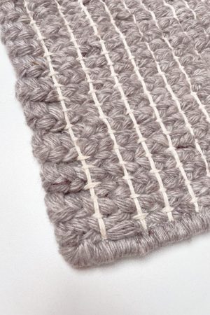 tapete artesanal Cesta Fendi detalhe l koord tapeçaria