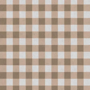 Tapete Geraldo 1,50 x 1,55 xadrez feito à mão, 100% algodão reciclado
