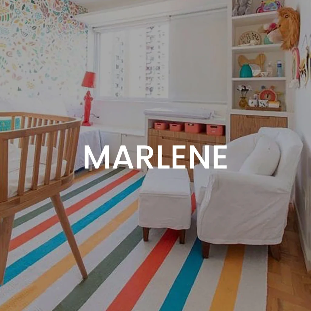 Tapete com listrado modelo Marlene l Koord Tapeçaria