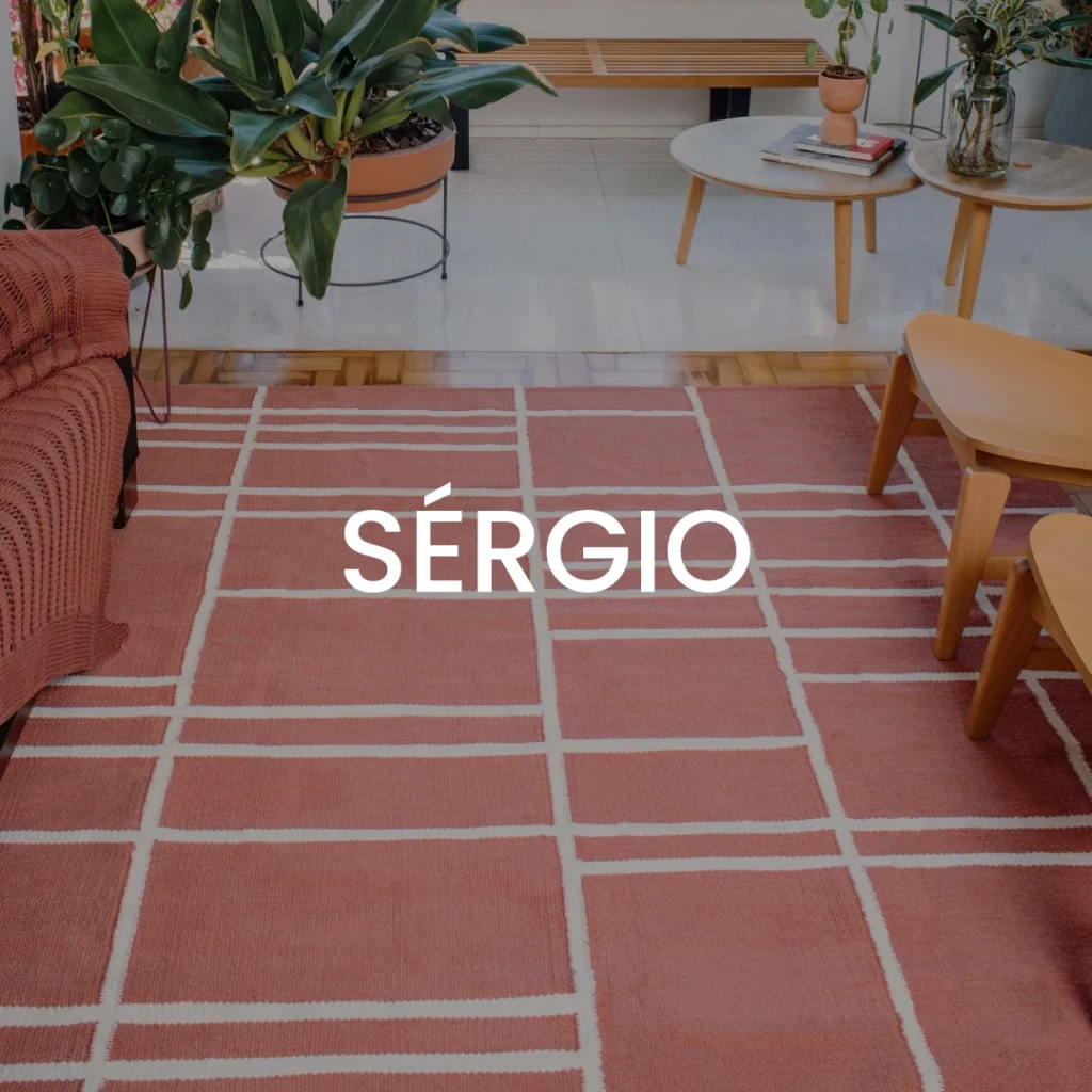 Tapete Artesanal modelo Sérgio l Koord Tapeçaria
