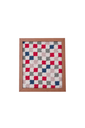 Quadro Geraldo 1 20 x 20 Bordado à mão