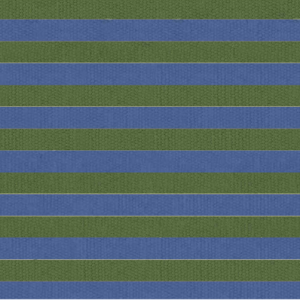 Tapete Marlene 1,61 x 1,43 Verde azeitona e Azul Celeste Listrado feito à mão, 100% algodão reciclado