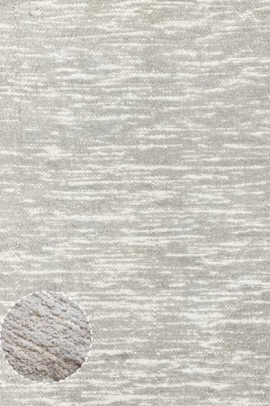 Tapete artesanal Felpo Cru e Areia Fios peludos l koord tapeçaria