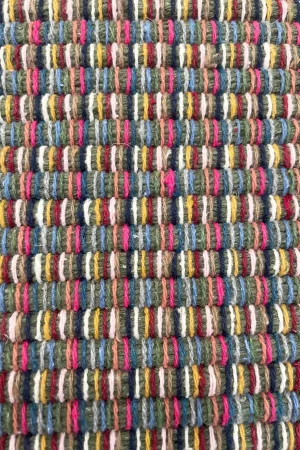 tapete artesanal Seixo color detalhe l koord tapeçaria