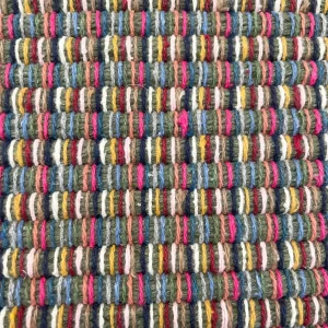 tapete artesanal Seixo color detalhe l koord tapeçaria