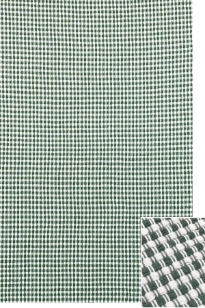 Tapete tapete artesanal Brita 2 Cru e Verde Militar l koord tapeçaria