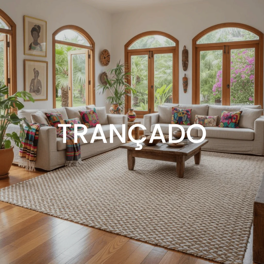 tapete artesanal trançado-l-Koord taoeçaria