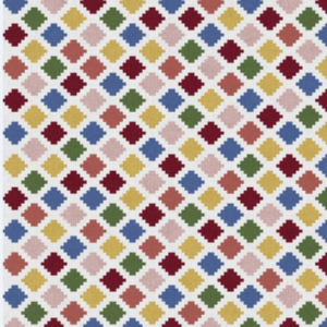 Tapete Madalena 2,03 x 2,52 Alto relevo Colorido geométrico feito à mão, 100% algodão reciclado